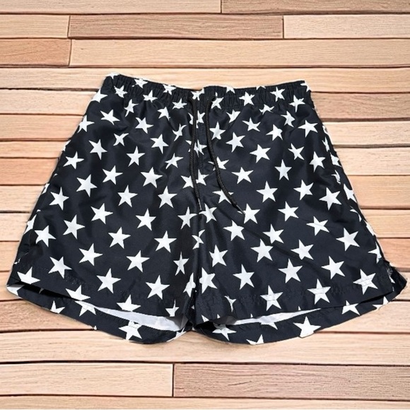 George Men’s Swim Trunks Stars & Stripes Print Size M 32–34 Lined Swim Shorts - Picture 9 of 9